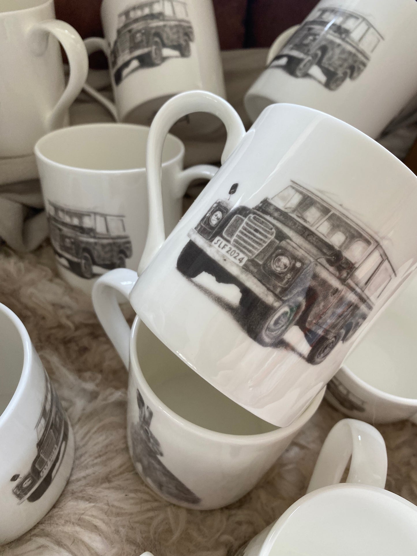 Land Rover Series 2/3 Fine Bone China Mug