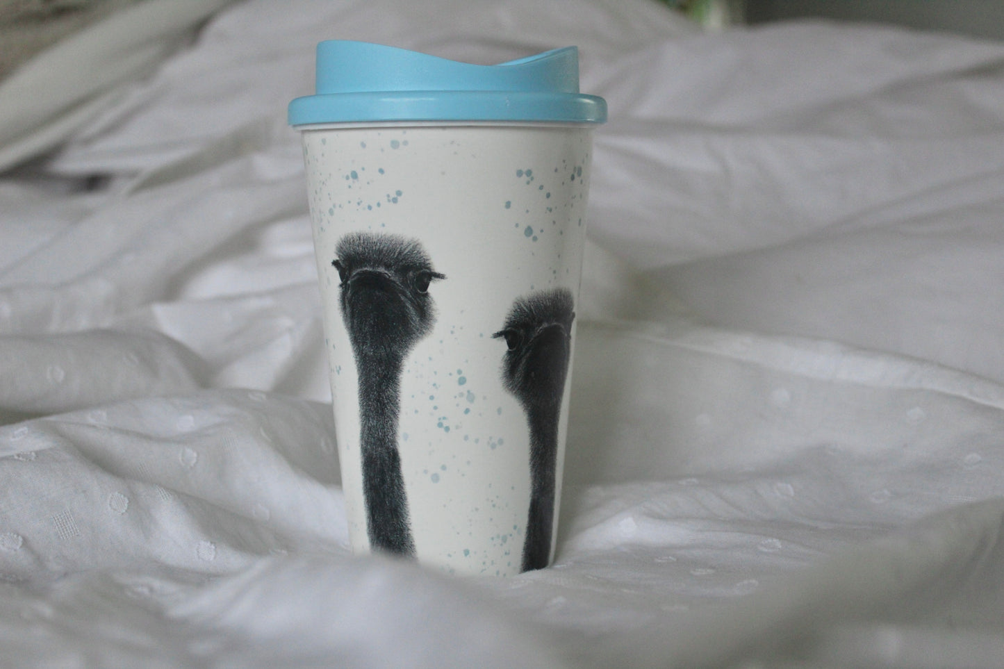 Ollie and Olive Ostrich Travel Mug