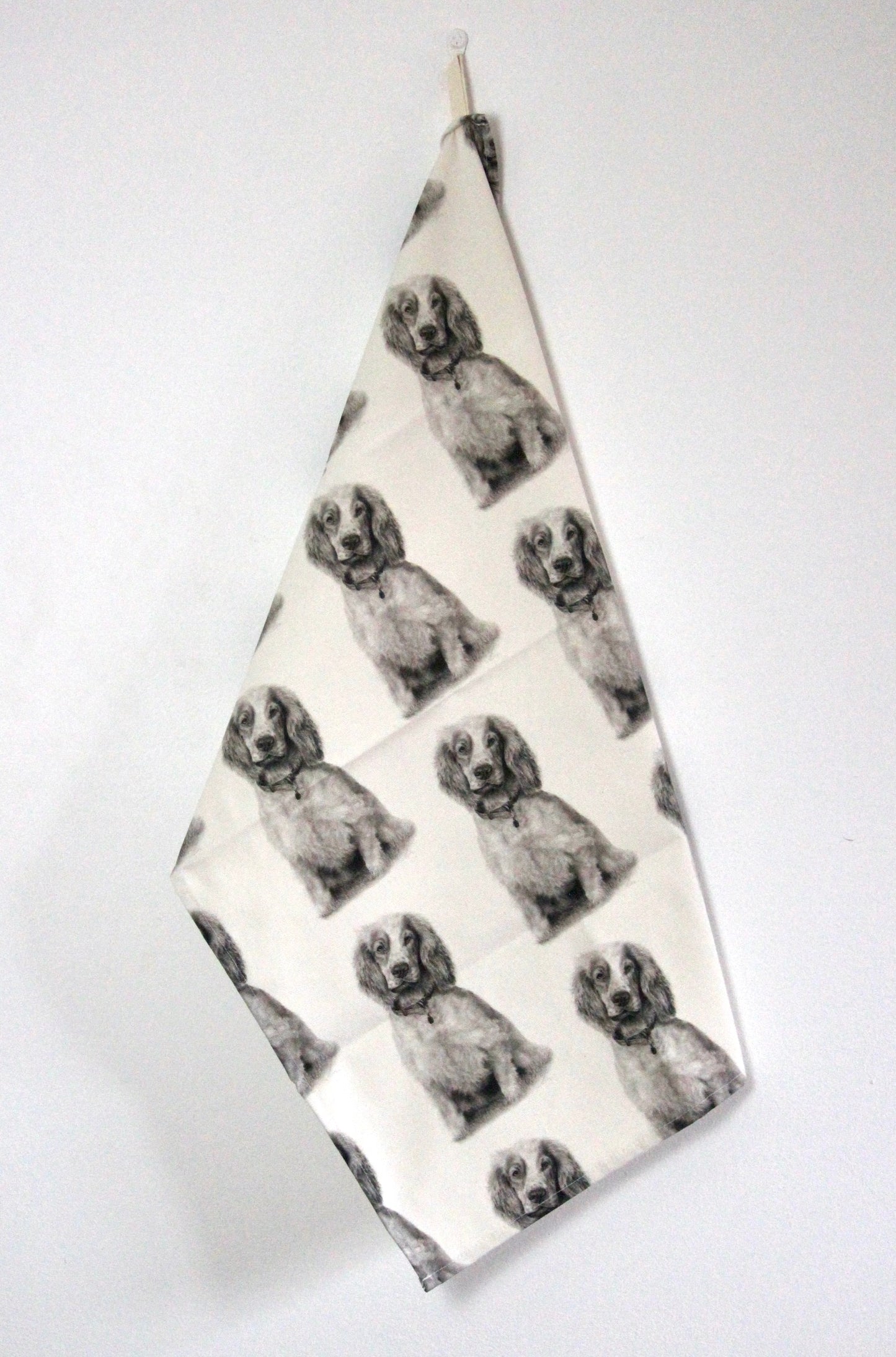 Spaniel Tea Towel 100% Organic Cotton