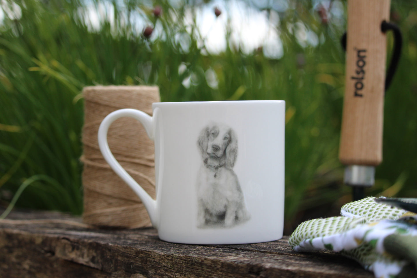 Rue Spaniel Fine Bone China Mug