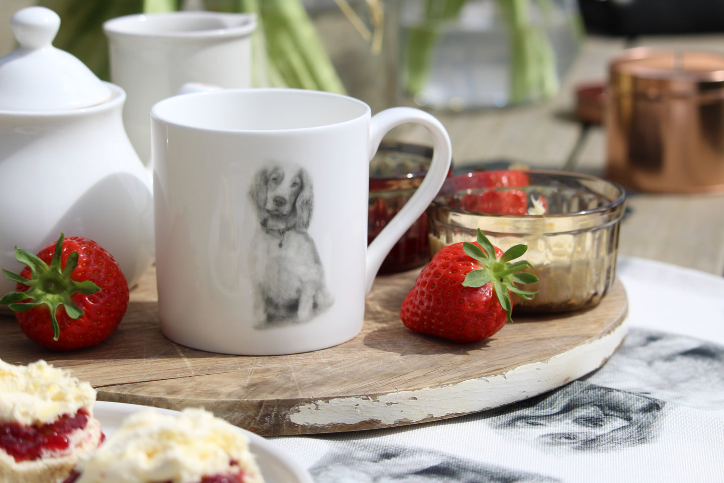 Rue Spaniel Fine Bone China Mug