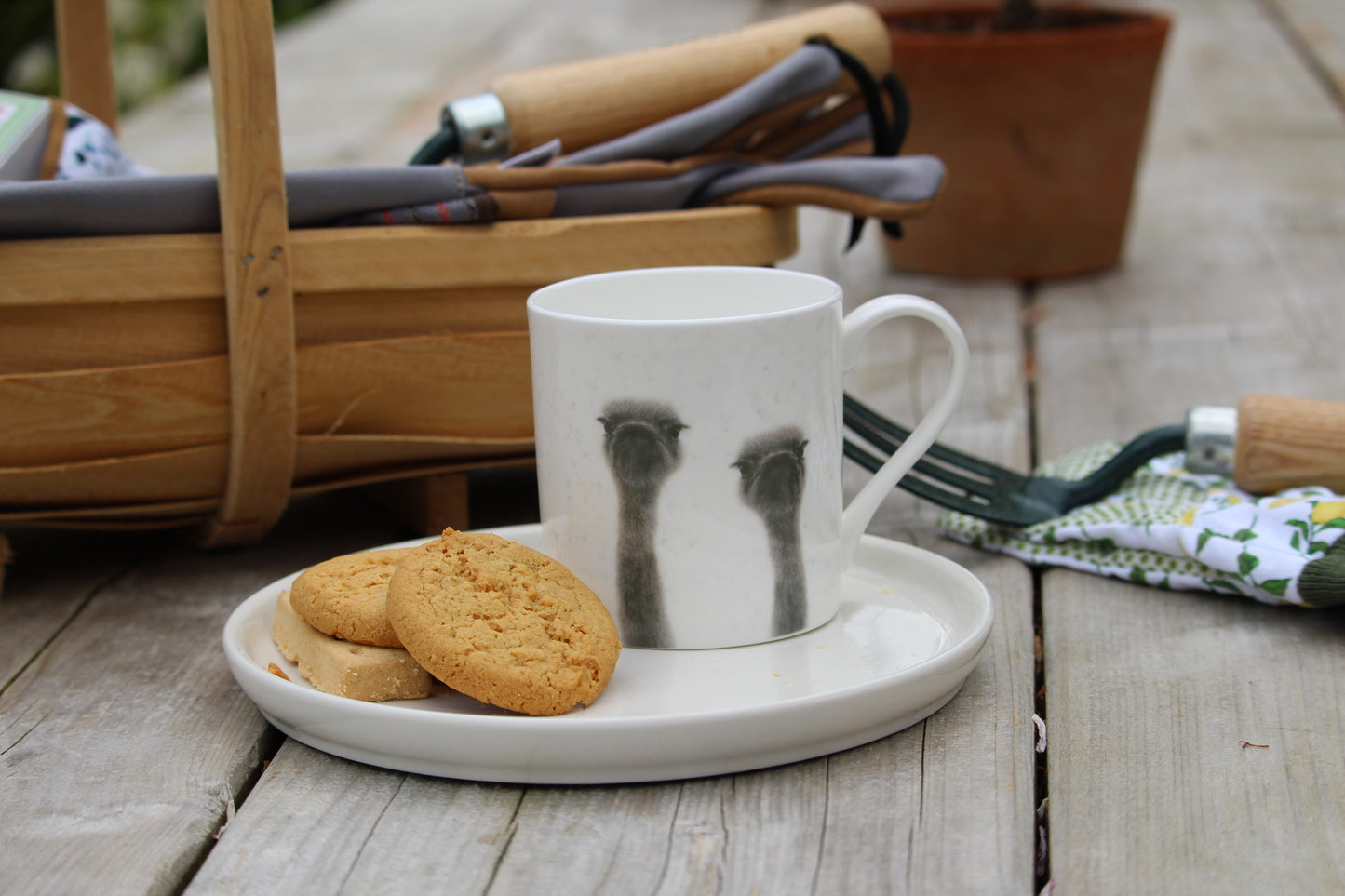 Ollie & Olive Ostrich Fine Bone China Mug