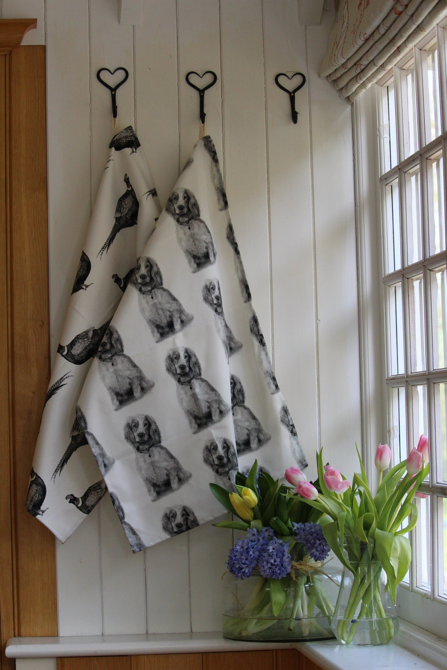 Spaniel Tea Towel 100% Organic Cotton