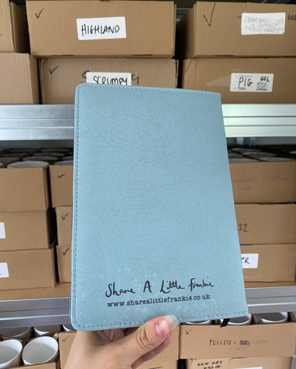Puffin Illustration Reusable Faux Leather Notebook