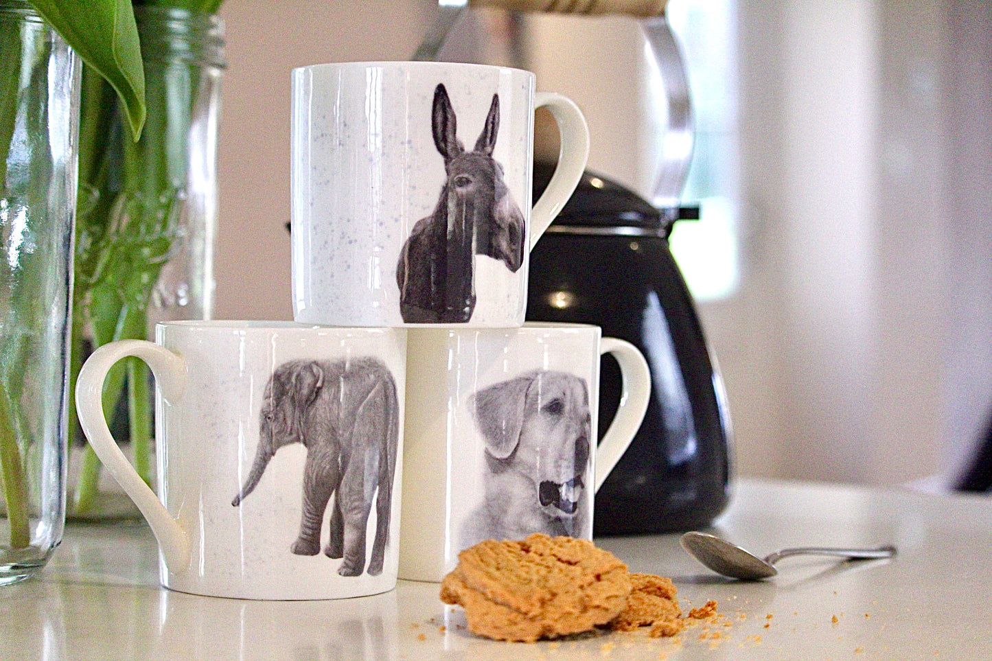 Huey Elephant Fine Bone China Mug