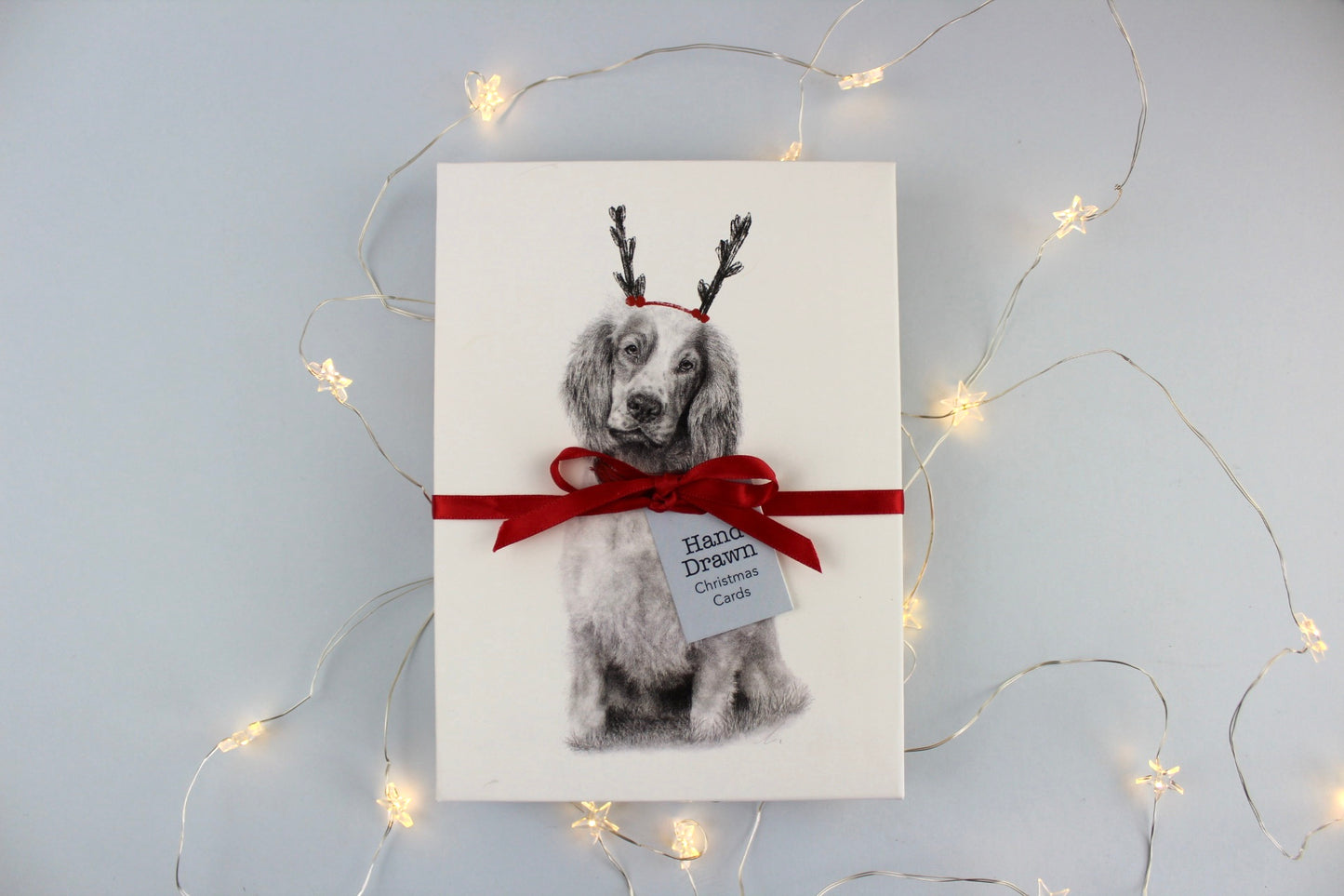 Getting Festive Spaniel Eco-Conscious Christmas Card 12 Pack