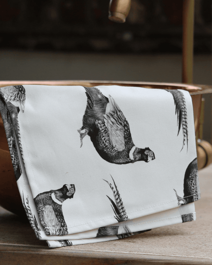 Mr Pheasant Tea Towel Organic Cotton image 2