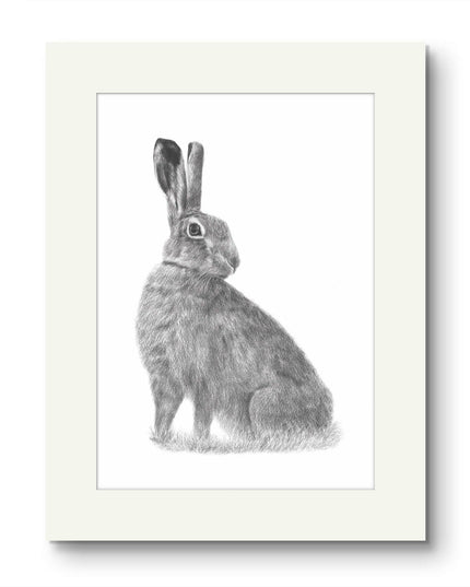 Moe Hare Mounted Print image 0
