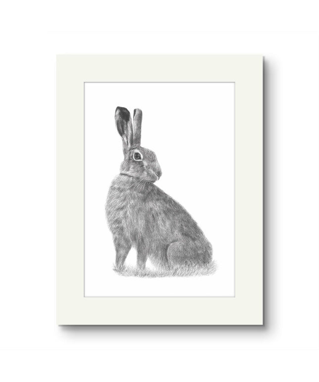 Moe Hare Mounted Print image 0