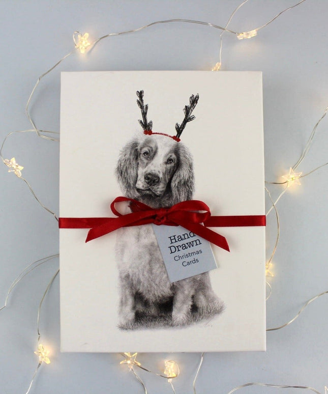 Getting Festive Spaniel Eco-Conscious Christmas Card 12 Pack image 1
