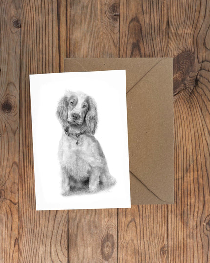 Rue Spaniel Greeting Card image 0