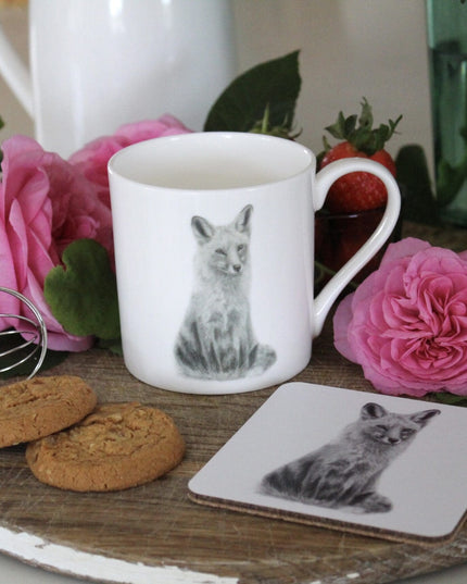 Phoebe Fox Illustration Fine Bone China Mug image 2