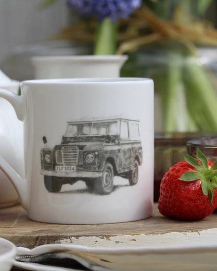 Land Rover Series 2/3 Fine Bone China Mug image 3