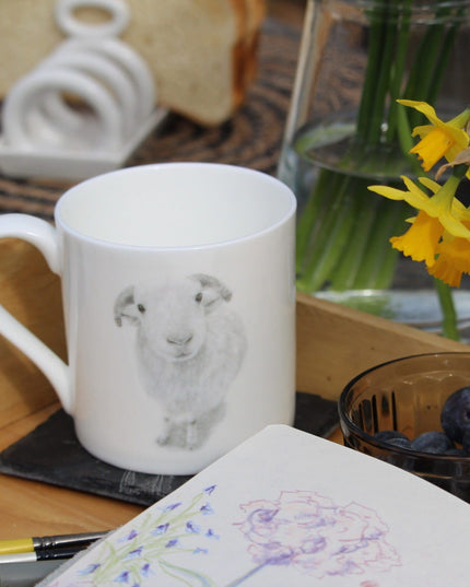 Larry Sheep Illustration Fine Bone China Mug image 3