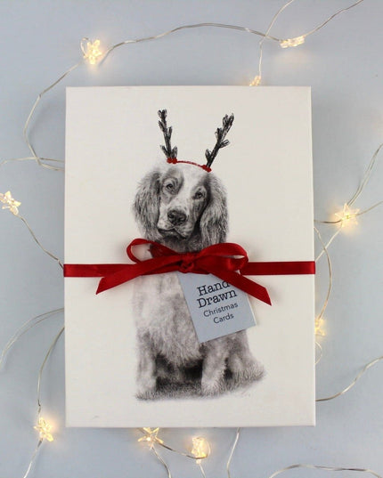 Getting Festive Spaniel Eco-Conscious Christmas Card 12 Pack image 0