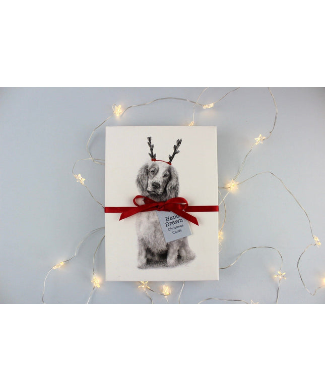 Getting Festive Spaniel Eco-Conscious Christmas Card 12 Pack image 0