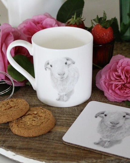 Larry Sheep Illustration Fine Bone China Mug image 2