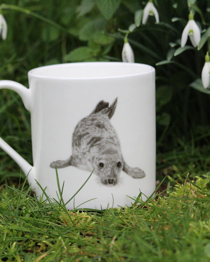 Sammy Seal Illustration Fine Bone China Mug image 2