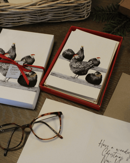 'The Work Do' Chicken Eco-Conscious Christmas Card 12 Pack image 4
