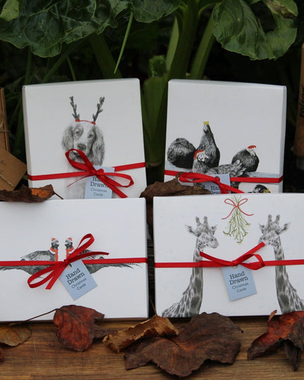 'The Work Do' Chicken Eco-Conscious Christmas Card 12 Pack image 3
