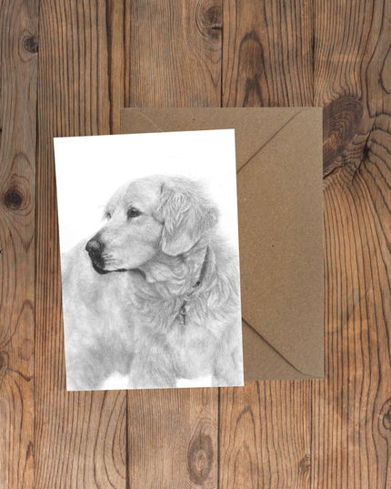 Jessie Golden Retriever Greeting Card image 0