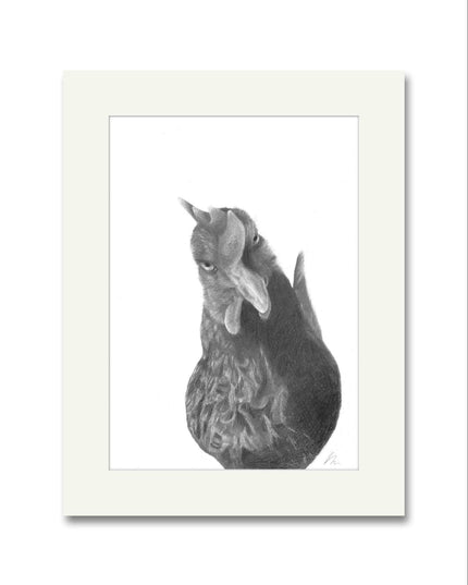 Agnes Chicken Mounted Print image 0